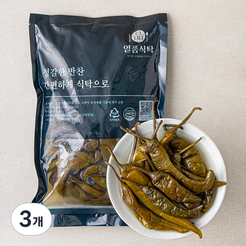 일품식탁 고추지, 1kg, 3개