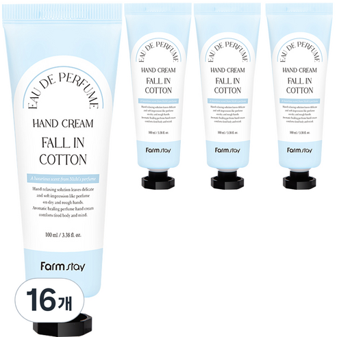 팜스테이 오드 퍼퓸 핸드크림 폴 인 코튼, 100ml, 16개