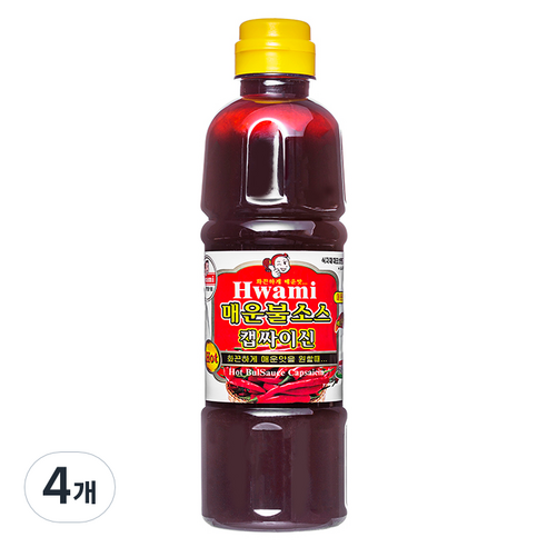 [화미] 매운 불소스 켑싸이신, 600g, 4개