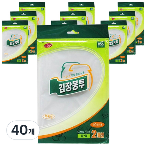 롯데 김장봉투, 중형(약10포기), 40개