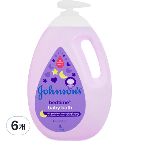 존슨즈베이비 베드타임 바스 아로마향, 1000ml, 6개