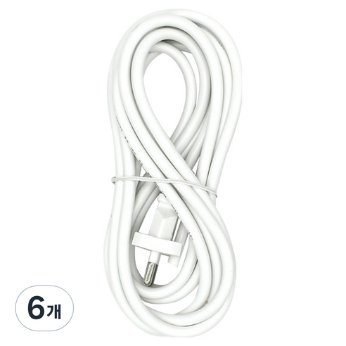 코텍스 파워코드, 화이트, 6개, 3m