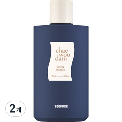 씨드비 채우담 쿨링 샴푸, 300ml, 2개