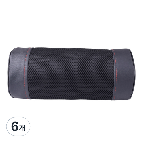 평화자동차 차량용 메쉬 목쿠션, 블랙, 6개