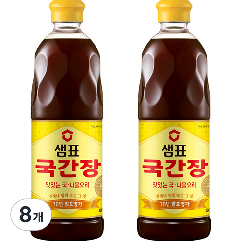 샘표 국간장, 860ml, 8개