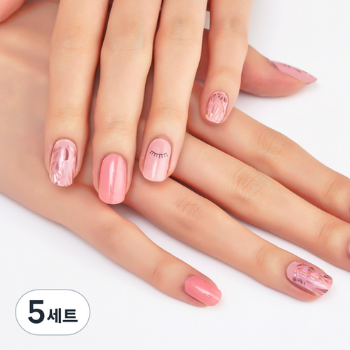 넬로 팔레트 젤 네일 스티커, 아이즈오브미, 5세트