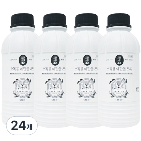 정말싫다세균 소독용 에탄올, 250ml, 24개
