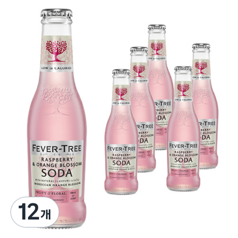 피버트리 라즈베리 오렌지 블라썸 소다, 200ml, 12개