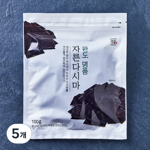 주일 완도 명품 자른다시마, 5개, 100g