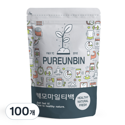 푸른빈 캐모마일 꽃차 삼각티백, 1.5g, 50개입, 2개