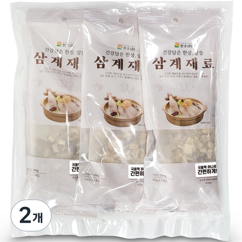 한조 알뜰 삼계탕재료 3p, 300g, 2개