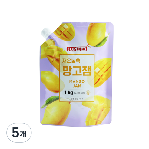 쥬피터 망고 리플잼, 1kg, 5개