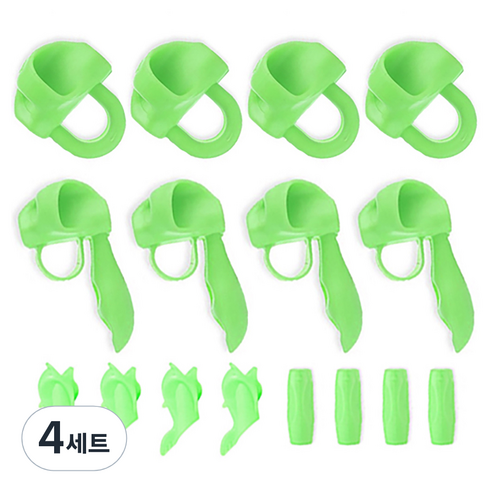 영아트 연필 글씨교정기 4종 16p, 그린, 4세트