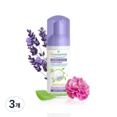 퓨어에센셜 오가닉 여성청결제 폼, 3개, 150ml