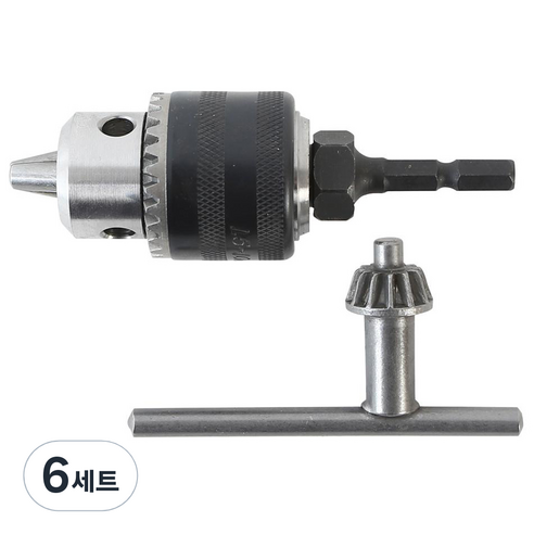 블루텍 원터치 드릴 척 육각생크 세트 BDA-13H C5411070, 6세트