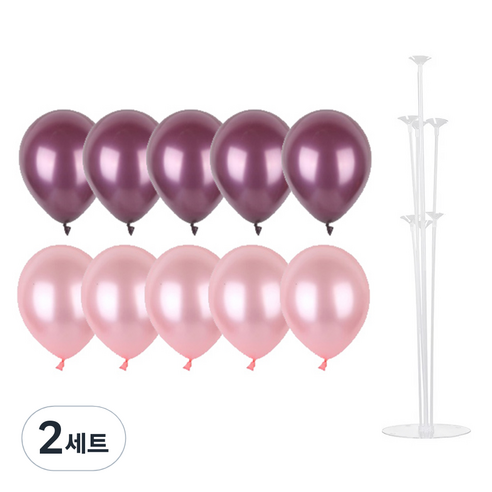 파티쇼 풍선꽂이장식세트 70cm, 발렌타인파티, 2세트