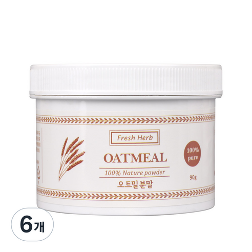 신선약초 오트밀 가루, 90g, 6개