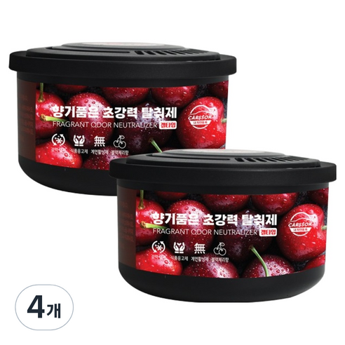 카쏙 향기품은 탈취제 블랙체리향, 4개
