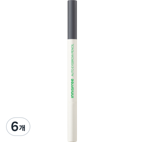 이니스프리 납작 아이브로우 펜슬 0.3g, 3 그레이, 6개