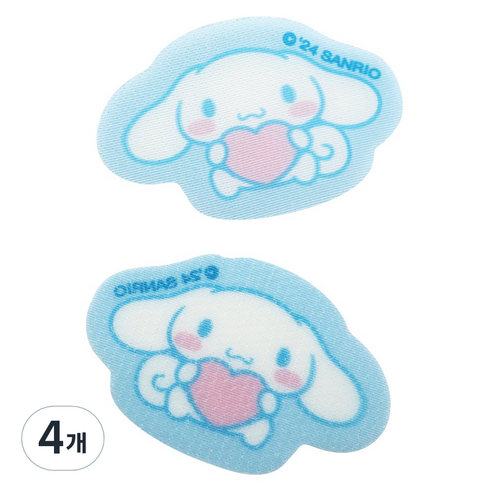 뷰티홈 산리오 캐릭터즈 헤어고정시트 2p, 4개, 시나모롤