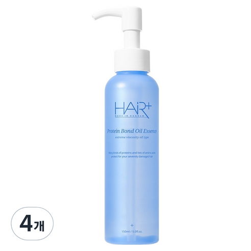 헤어플러스 단백질 본드 오일에센스 그린 플로럴 머스크 향, 150ml, 4개