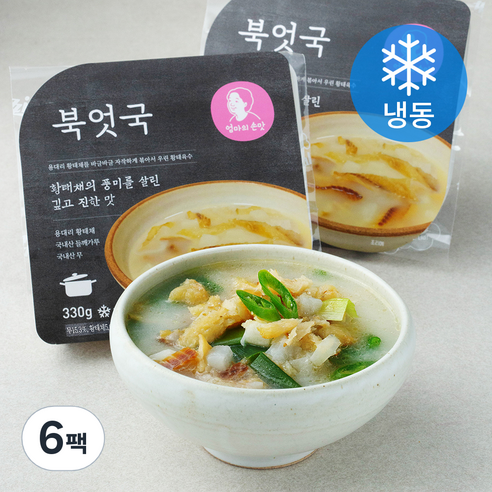 엄마의손맛 북엇국 (냉동), 330g, 6팩