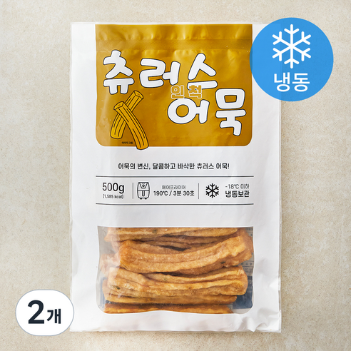 츄러스 인척 어묵 (냉동), 500g, 2개