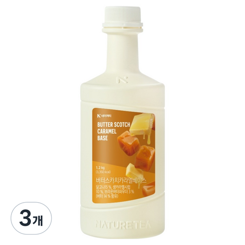 네이쳐티 버터스카치카라멜 베이스, 1.2kg, 3개