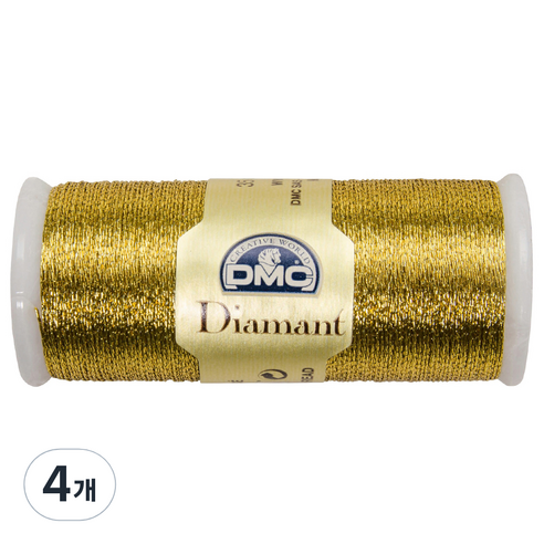 DMC 디아망뜨 태팅 자수 레이스실, D3852, 4개