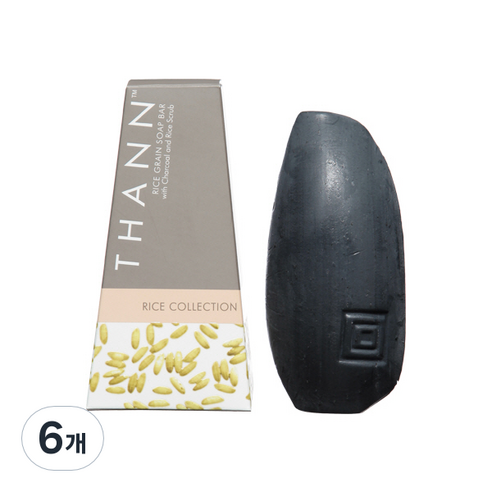 THANN 라이스 컬렉션 라이스 그레인 솝바 자스민향, 100g, 6개
