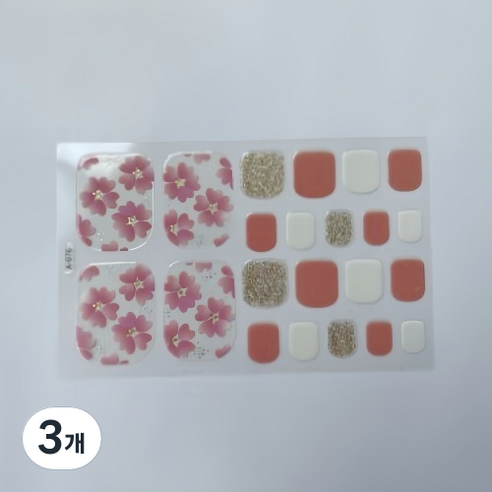 블루코지 패디팁 스티커 대비 발꾸미기, 3개, Type 11