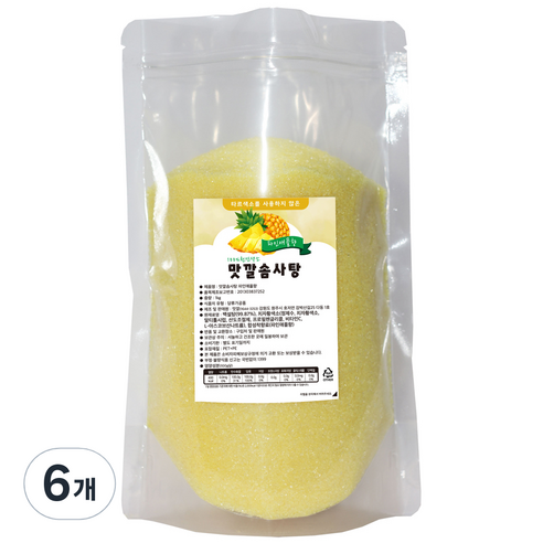 맛깔 솜사탕 설탕 파인애플향, 1kg, 6개