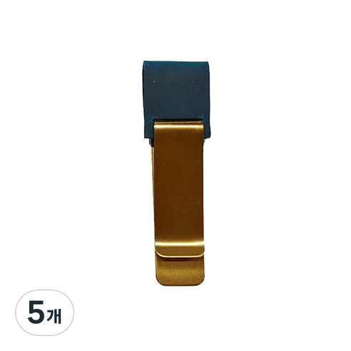 메이크그레이트 다이어리 펜클립 가죽홀더, 블루, 5개
