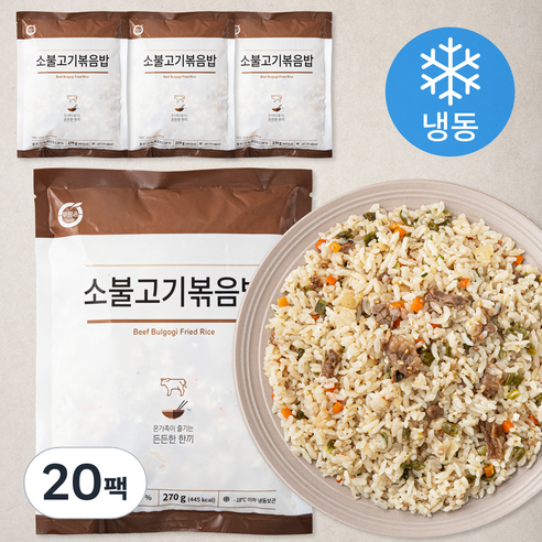 푸르온 소불고기 볶음밥 (냉동), 270g, 20팩