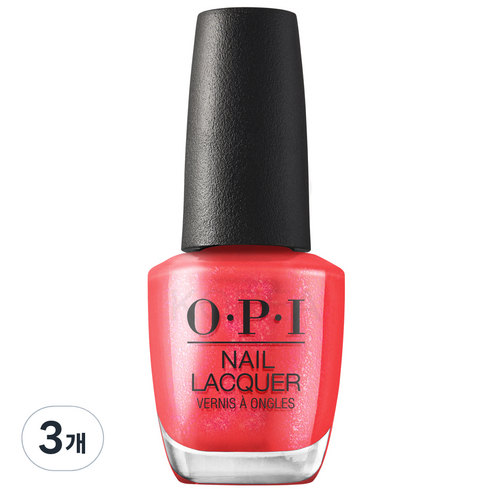 오피아이 네일락커 매니큐어, S010 Left Your Texts on Red, 3개, 15ml