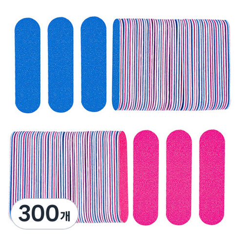 OON 대용량 미니 우드 파일 5cm, 300개, 혼합색상