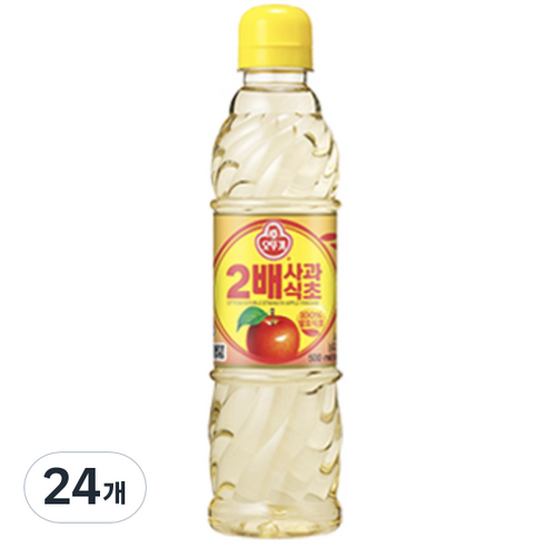 오뚜기 2배 사과식초, 500ml, 24개