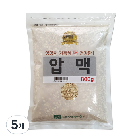 대한농산 압맥, 800g, 5개