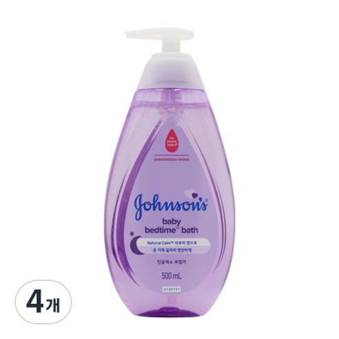 존슨즈베이비 베드타임 바스 바디클렌저, 500ml, 4개