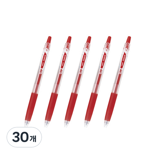 파이롯트 쥬스 젤잉크펜 0.38mm, 레드, 30개