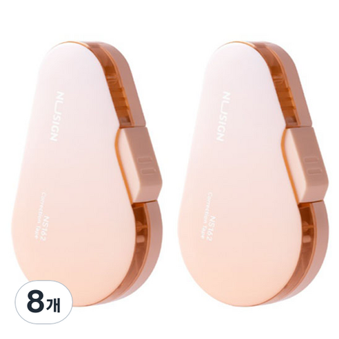 델리 누사인 그라데이션 수정테이프 5mm x 12m NS162, 그라데이션피치, 8개