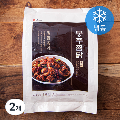 봉추찜닭 찜닭볶이 (냉동), 845g, 2개