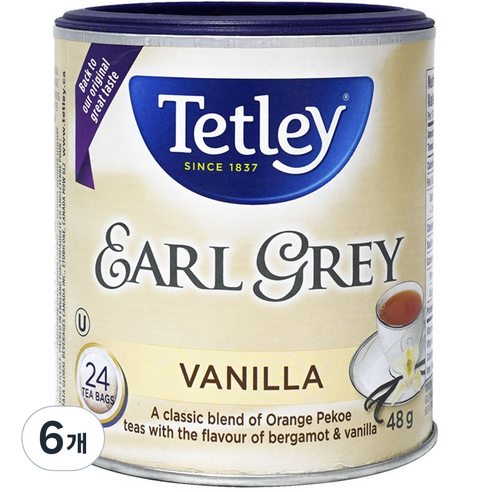테틀리 얼그레이 바닐라, 2g, 24개입, 6개