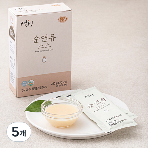 설빙 순연유 소스 10개입, 250g, 5개