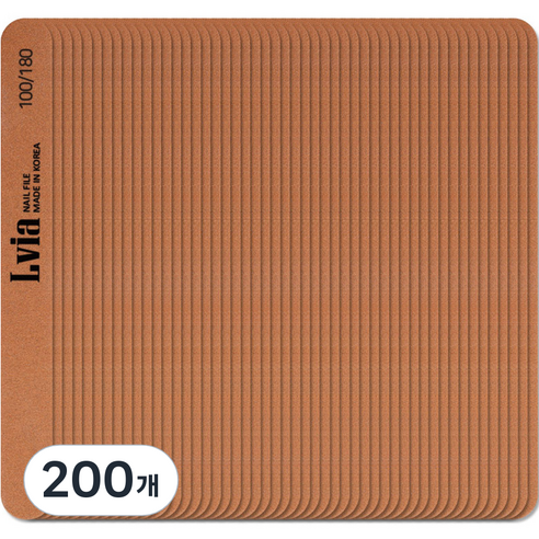 엘비아 100/180 우드 손톱 파일, 200개, 가넷
