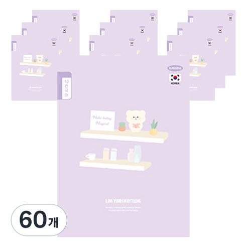 펜피아 1000 초등 10칸국어 제본노트, B퍼플, 60개