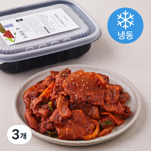 그리팅 흑돼지 고추장불고기 (냉동), 400g, 3개