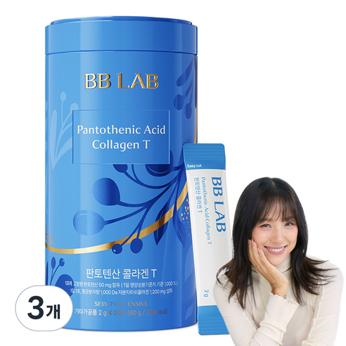 뉴트리원 비비랩 판토텐산 콜라겐 T 30p, 60g, 3개