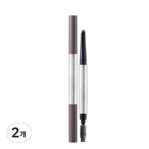 토니모리 더쇼킹 브로우 이지플랫 0.5g, 03 애쉬브라운, 2개