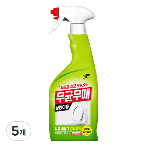 무균무때 곰팡이용 세정제, 900ml, 3개